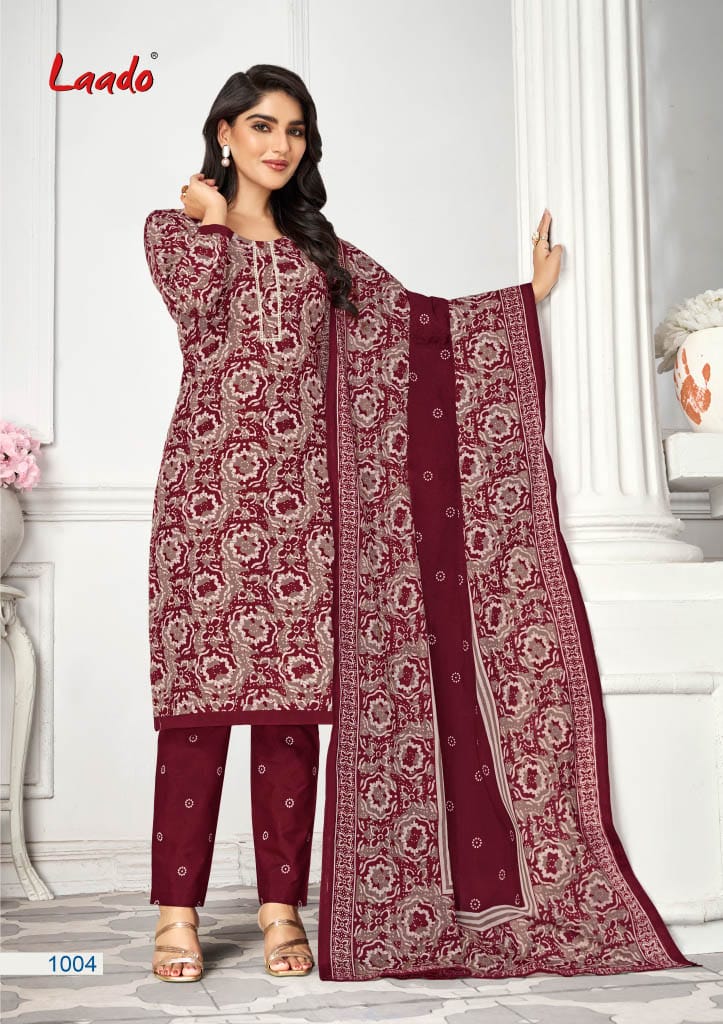 Nargis Vol 1 By Laado Cotton Printed Kurti With Bottom Dupatta Orders In India